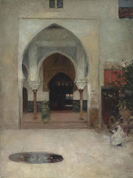Study for At the Door of the Seraglio by Arthur Melville, 1890