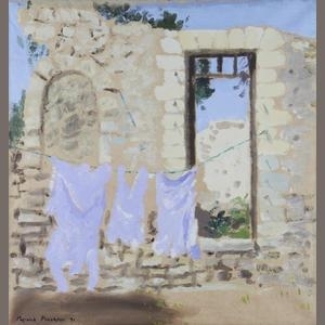 Ruins with washing by Patrick Procktor, 1991