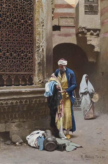 A Cairene merchant by Raphael von Ambros