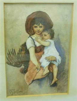 Peasant children - C. A. McClure