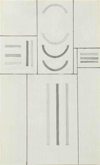Fonction de lignes, courbes et droites by Georges Vantongerloo, 1937