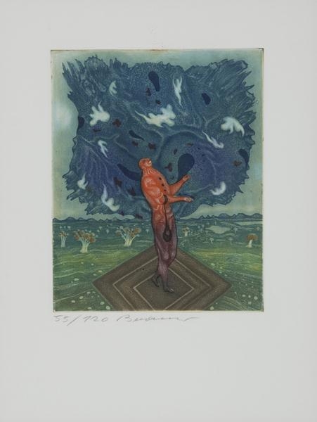 Two works: Neuer Gott; Untitled by Erich Brauer, 1972