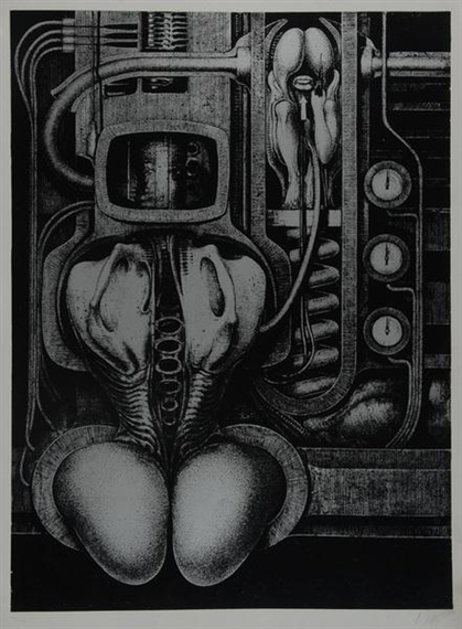 H. R. Giger | Sheet from Biomechanoiden (1969) | MutualArt