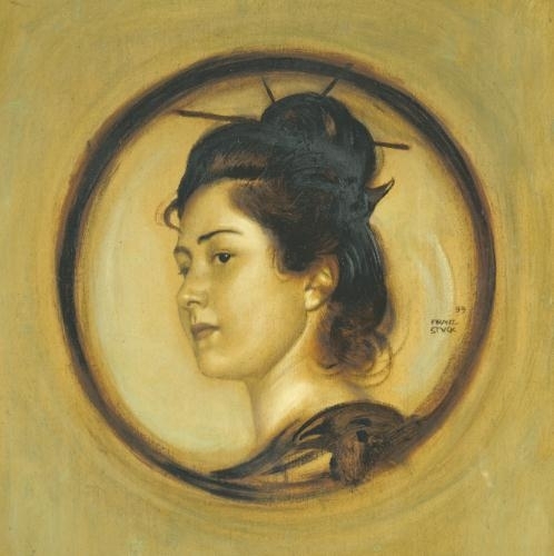 Marie Stuck in japanischem Kostüm (The Artist's Daughter Marie à la japonnaise) by Franz von Stuck, 1899