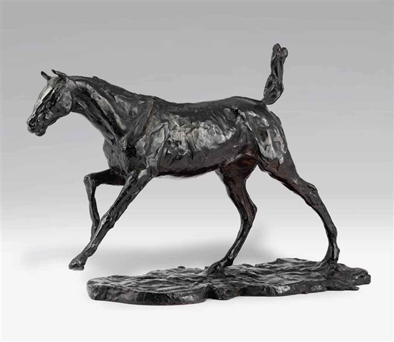 Cheval au galop sur le pied droit by Edgar Degas, wax model executed circa late 1880s - 1890s; cast from 1920-1921