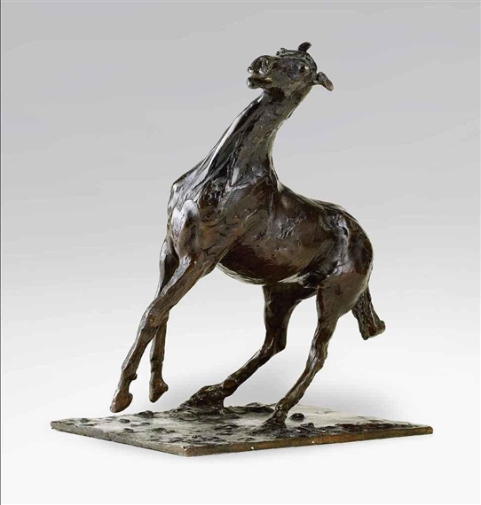 Cheval se cabrant by Edgar Degas, wax model executed circa mid-late 1880s - 1890s; cast from 1920-1921