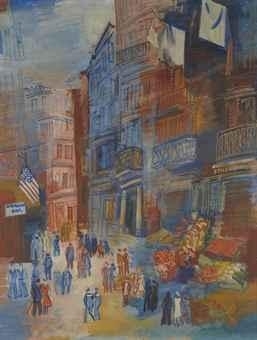 Le quartier Notre-Dame au Havre by Jean Dufy, circa 1928-1930