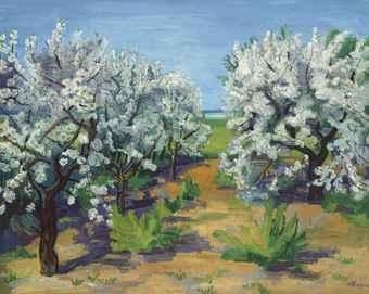 Landschaft mit Apfelbäumen by Max Pechstein, circa 1928