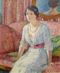 Portrait of Margareta von Kühlmann-Stumm by Théo van Rysselberghe, 1913
