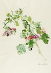 Hollyhock by Oskar Kokoschka, 1961