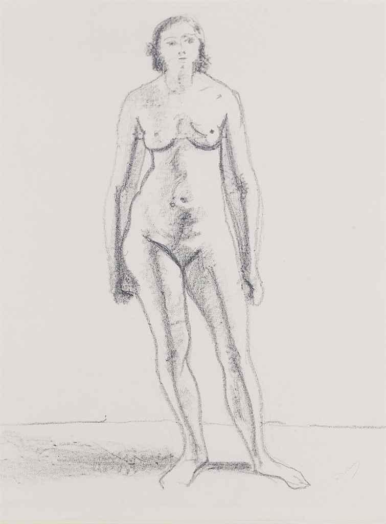Femme nue debout by André Derain, circa 1938-1940