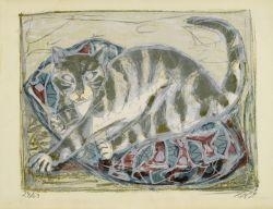 Katze by Otto Dix, 1959