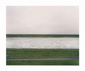 Andreas Gursky | Rhein (1996) | MutualArt