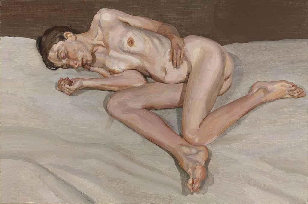 Artwork by Lucian Freud, Naked Portrait II, Made of Oil on canvas.