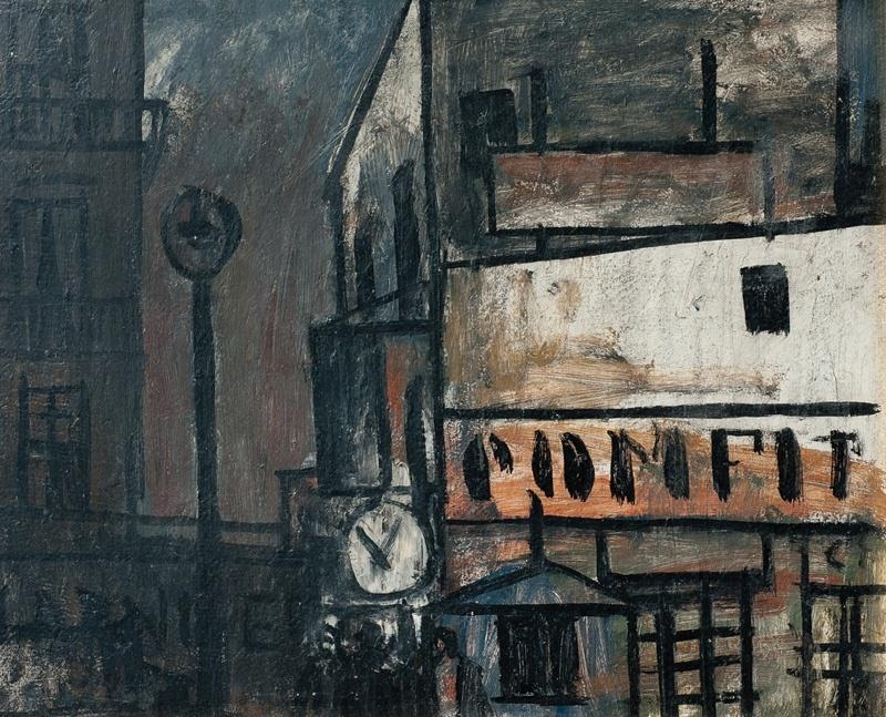 Alceu Ribeiro | Escena de ciudad con reloj | MutualArt