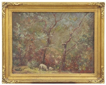Grazing Sheep - Louis McCubbin