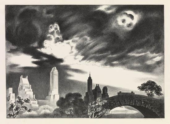 Angry Skies by Louis Lozowick, 1935