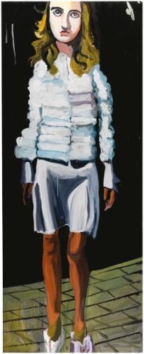 FUR JACKET ON A DARK NIGHT by Chantal Joffe, 2008