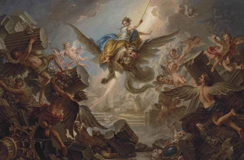 The Destruction of the Palace of Armida by Charles-Antoine Coypel, 1737