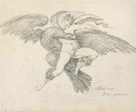 The Rape of Ganymede, after Michelangelo by Jean-Honoré Fragonard