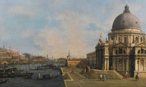 Venice, the entrance to the Grand Canal looking East by Canaletto