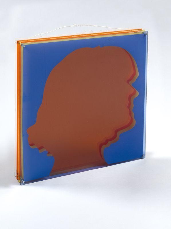 Artwork by Lourdes Castro, OMBRE PORTEE DE MYLVIA MAGLIONE: SET OF 4 WORKS, Made of Plexiglas plates silkscreened