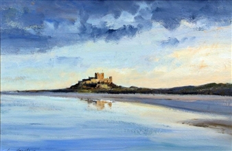 Calm Evening, Bamburgh Castle - Ian Houston