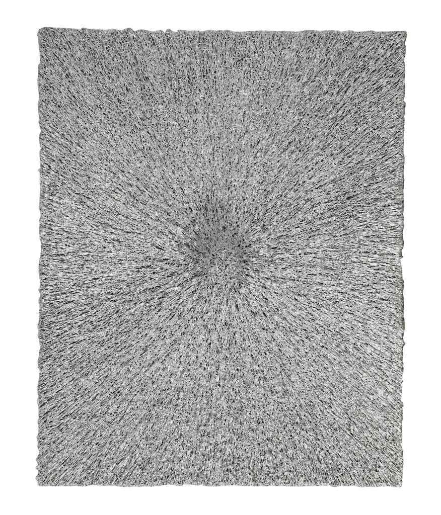 Artwork by Donald Moffett, Lot 022405, Made of oil on canvas mounted on panel