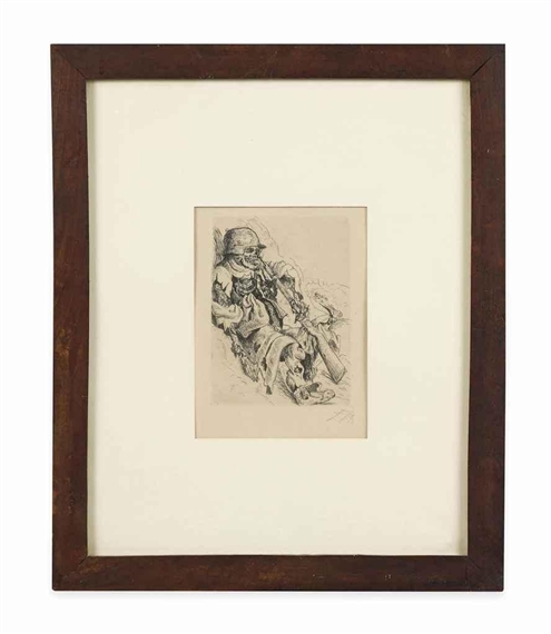Toter Sappenposten, from: Der Krieg (Karsch 87) by Otto Dix, 1924