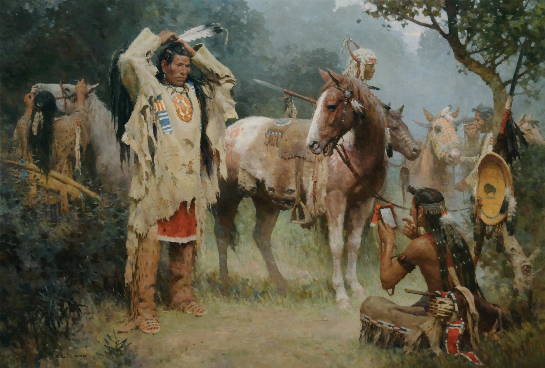 Z.S. Liang | Pride of the Lakota, 1830 (2012) | MutualArt