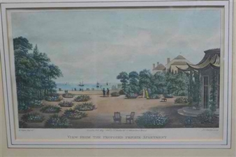 Four works: View from the Proposed Private Apartment; Design for an Orangerie; Interior; View of the Steine - Stadler