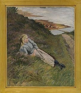 Ung kvinna vid havet - Emma Sparre