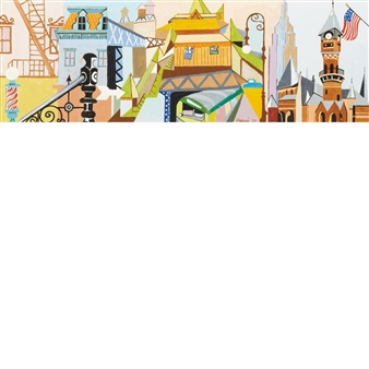 Mural Plan, Nurses Home, Welfare Island, N.Y.C. - Hananiah Harari