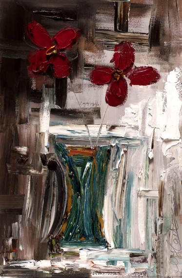 Colin Flack | STILL LIFE RED FLOWERS | MutualArt