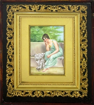 Classical Woman Seated on a Leopard Skin - N. O. Strode