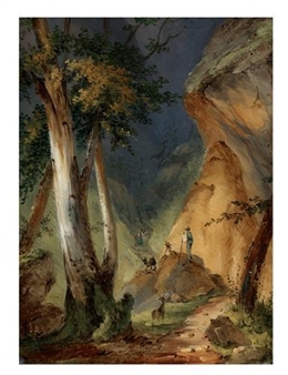 Mountain landscape - Pehr Gustaf Von Heideken