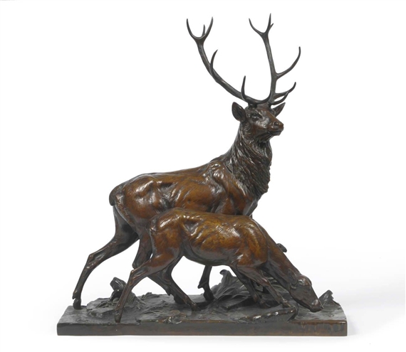 Serf et Biche by Charles Paillet