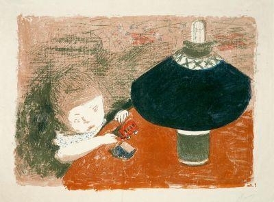 L'enfant à la lampe by Pierre Bonnard, 1897