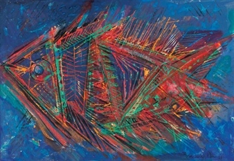 FISH ON BLUE - Dirk Adriaan Meerkotter