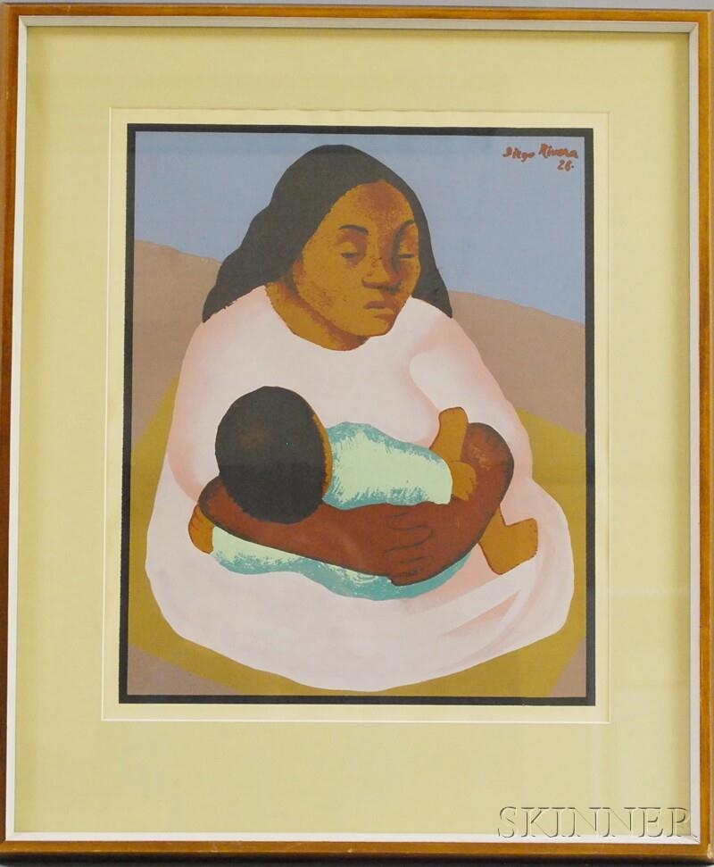 Diego Rivera | Mother and Child (1926) | MutualArt
