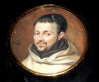Head and shoulders portrait of a monk - P. Violet