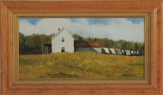 New England farmhouse by Marieluise Hutchinson