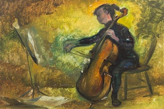The Cellist by Iver Rose