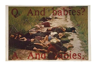 Q. And babies? A. And babies. - Artist's Poster Committee of Art Workers Coalition