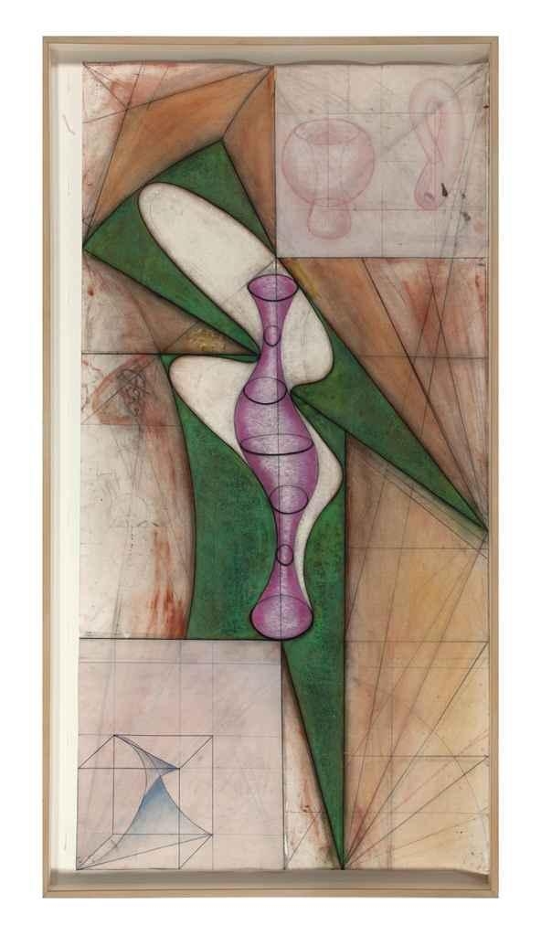 Artwork by John Newman, Untitled, Made of pastel, gouache and pencil on paper