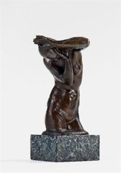 Woman drying herself - Leopold Fleischhauer