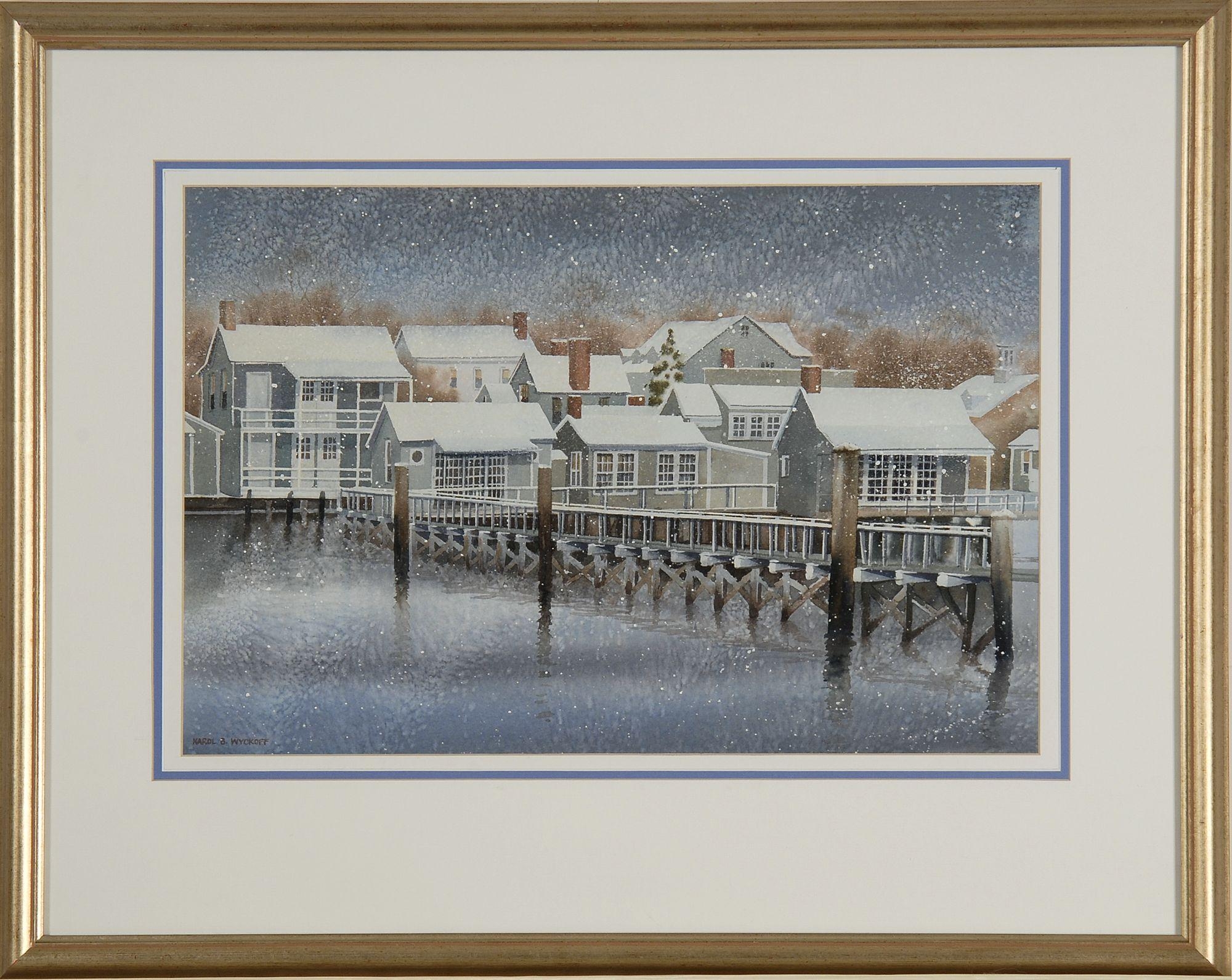 Artwork by Karol B. Wyckoff, Whard Cottage Dusting, Made of Watercolor on paper