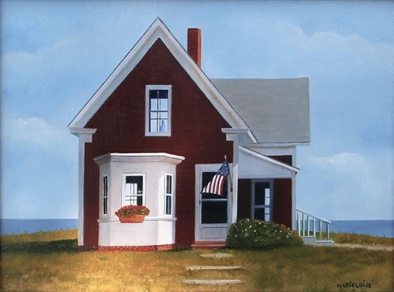 Red house by the sea by Marieluise Hutchinson