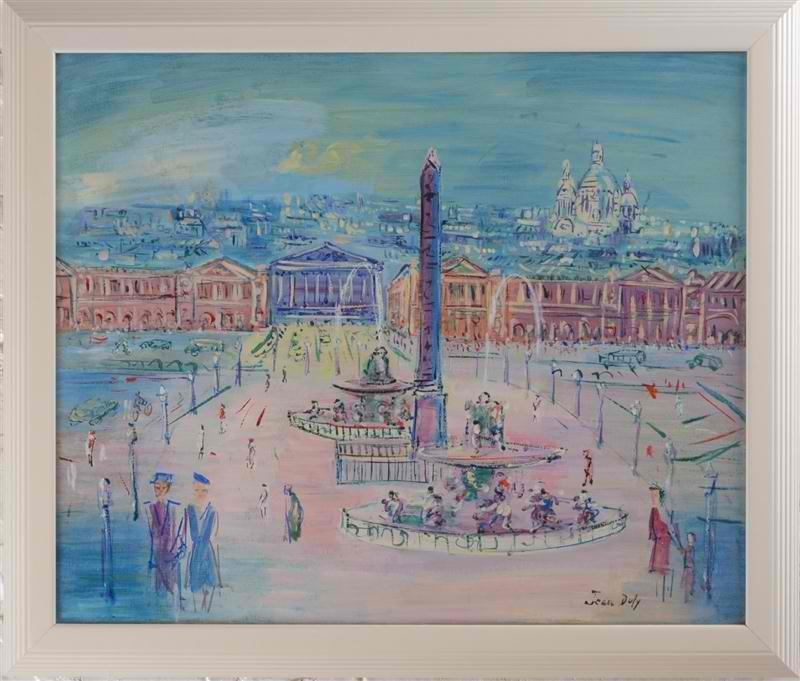 Artwork by Jean Dufy, Place de la Concorde, Made of Oil on canvas