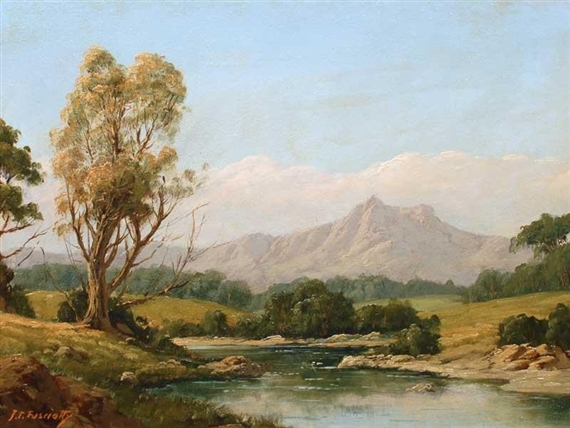 River Landscape by J. T. Fasciotty